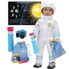 Teamson Sophia's Od 8 Dílná Sada Oblečku Astronauta A Měsíčních Doplňků Pro 18" Dětské Panenky, Oblečení A Doplňky Pro Panenky
