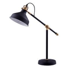 Teamson Mia Standardní Pracovní Stolní Lampa S Černým Stínidlem, Nastavitelné Bodové Světlo Na Čtení, Moderní Osvětlení Na Čtení Do Obývacího Pokoje Nebo Kanceláře