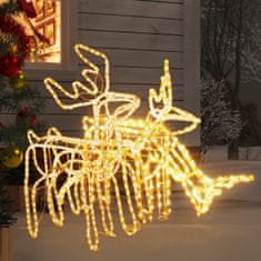 shumee 3dílná sada vánočních sobů s teplými bílými LED
