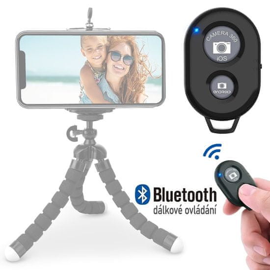Stand Bluetooth dálkové ovládání na selfie pro mobilní telefony (Android a iOS)