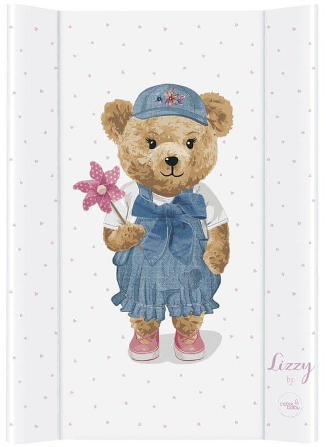 Ceba Baby Podložka přebalovací 2-hranná s pevnou deskou (50x70) Comfort Fluffy Puffy Lizzy