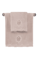 Soft Cotton Soft Cotton Osuška DESTAN s krajkou 85x150cm Starorůžová