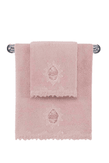 Soft Cotton Soft Cotton Osuška DESTAN s krajkou 85x150cm Starorůžová