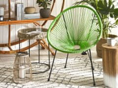 Beliani Ratanová zelená židle ACAPULCO II