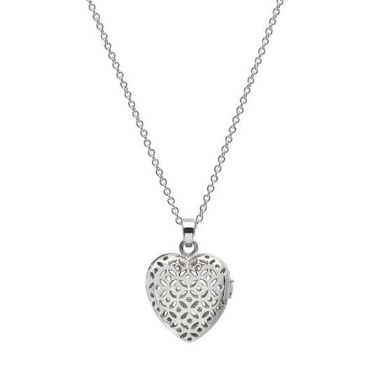 FLO Accessories FLO Parfémový náhrdelník ve tvaru srdce (Stříbrný)