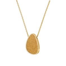 SCENTO Parfémový náhrdelník ve tvaru kapky (Pozlacený 18 ct.)