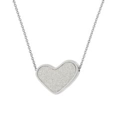 SCENTO Parfémový náhrdelník ve tvaru srdce (Stříbrný)