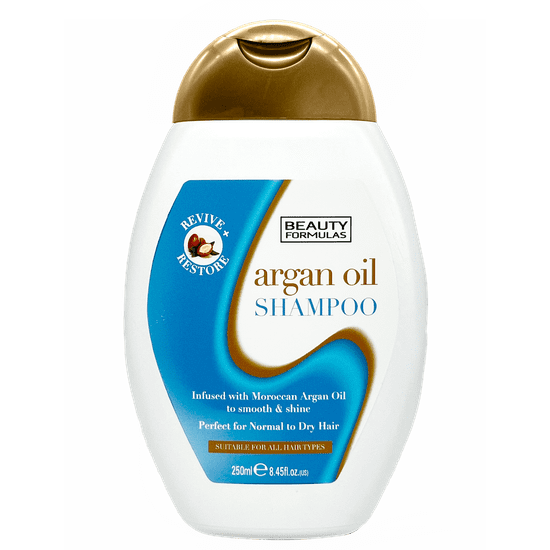 Beauty Formulas Šampón s arganovým olejem pro normální až suché vlasy 250ml