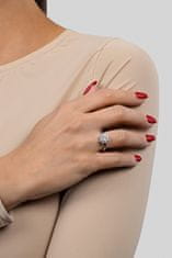 Brilio Silver Krásný stříbrný prsten se zirkony RI053W (Obvod 50 mm)