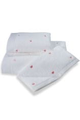 Soft Cotton Soft Cotton Dárkové balení ručníků a osušek MICRO LOVE Bílá / růžové srdíčka