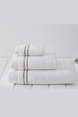 Soft Cotton Soft Cotton Dárková sada ručníků a osušek CHAINE Bílá / růžová výšivka