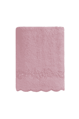 Soft Cotton Soft Cotton Osuška SILVIA s krajkou 85x150cm Růžová