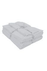 Soft Cotton Soft Cotton Dárková sada ručníků a osušek AQUA Bílá / růžová výšivka Sada (2ks malý ručník 33x33cm, 2ks ručník 45x90cm, osuška 75x150cm)