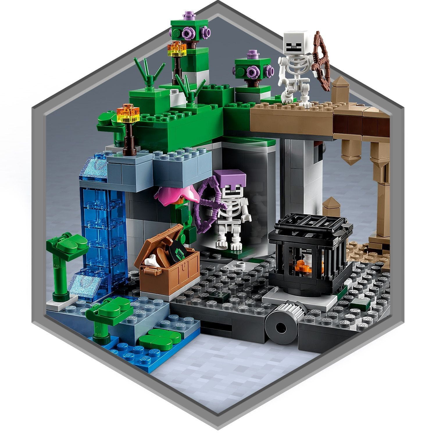 LEGO Minecraft 21189 Jaskyňa kostlivcov