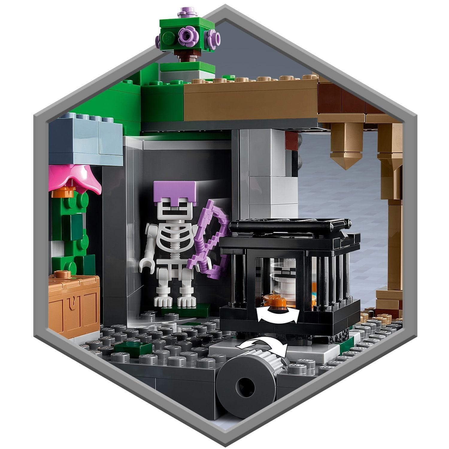Lego Minecraft 21189 Jaskyňa kostlivcov