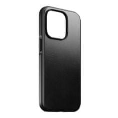Nomad Modern Leather kryt s MagSafe pro iPhone 14 Pro Max, černý Černá