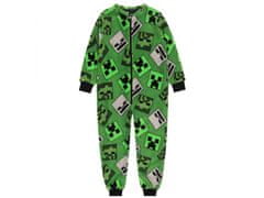 sarcia.eu Minecraft Jednodílné pyžamo / chlapecká kombinéza, zelená, zip, onesie 3-4 let 98/104 cm