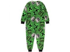 sarcia.eu Minecraft Jednodílné pyžamo / chlapecká kombinéza, zelená, zip, onesie 3-4 let 98/104 cm