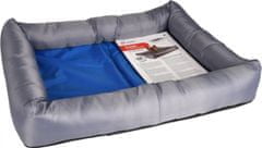 Chladící pelíšek pro psy modro/šedý S 50x40x8,5cm