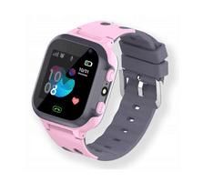 Sobex dětské chytré hodinky s gps lokátorem a fotoaparátem q16 - růžové