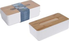 H & L Krabice na kapesníky Bamboo, bílá 170455780