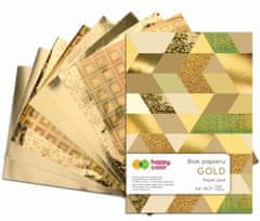 Happy Color Blok se zlatými papíry 150-230 g