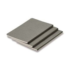 Lamy Sešity B5 - měkké desky A5, linkované, 3 ks, grey