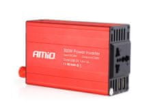 AMIO Měnič napětí AMiO 24V/230V 300W/600W 2xUSB PI04