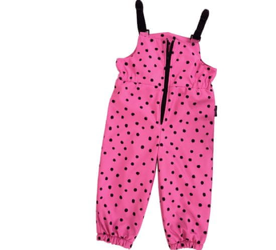 ROCKINO Dětské oteplovačky s laclem vel. 98,104,110 vzor 8796 - růžové puntík