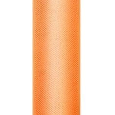 Paris Dekorace Tyl na špulce, oranžový 50cm/9m