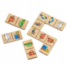 Viga Toys Vzdělávací sada dřevěných herních domino bloků