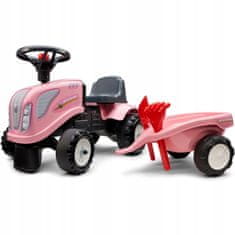 Falk FALK FALK Traktor Baby Girly New Holland Pink