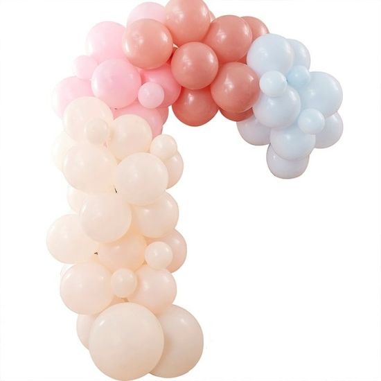 MojeParty Sada balónků na balónkový oblouk Muted pastel