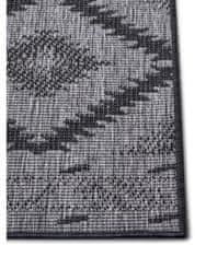 NORTHRUGS Kusový koberec Twin Supreme 105459 Malibu Night Silver – na ven i na doma 80x250