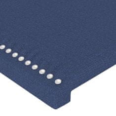 Greatstore Čela postele 2 ks modrá 72 x 5 x 78/88 cm textil