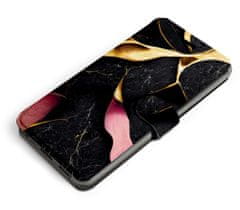Mobiwear Flip pouzdro na mobil Honor 20 Lite - VP35S Černý a zlatavý mramor