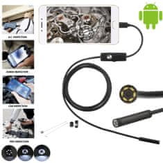 XREC Endoskop, USB TYPE-C USB-C inspekční kamera 5m tuhý kabel