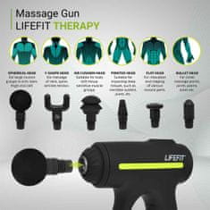 LIFEFIT masážní pistole Therapy, černá
