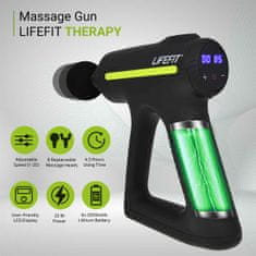 LIFEFIT masážní pistole Therapy, černá