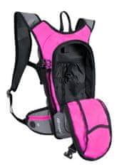 Force Cyklistický batoh ARON ACE - objem 10 litrů - růžová/šedá