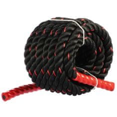 Sportvida Tréninkové posilovací lano - Zátěžové lano crossfit na cvičení 12m