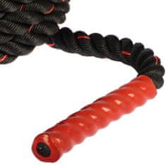 Sportvida Tréninkové posilovací lano - Zátěžové lano crossfit na cvičení 12m