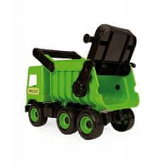 Lean-toys Zelený sklápěč středního náklaďáku