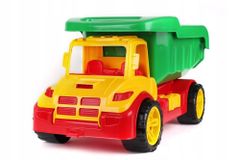 Lean-toys Autíčko Big Red-Green Tipper Sandbox 1