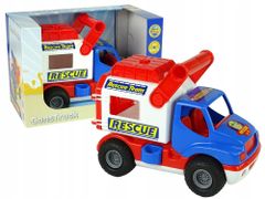 Lean-toys Auto ConsTruck Modré A Bílé Záchranné Vozidlo