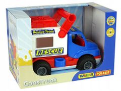 Lean-toys Auto ConsTruck Modré A Bílé Záchranné Vozidlo