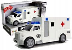 Lean-toys Auto Ambulance s pohonem Ambulance 1:20 zd