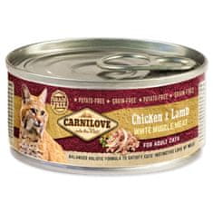 Carnilove Konzerva WMM Chicken & Lamb for Adult Cats - 100 g