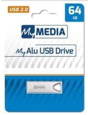 Diskus 64GB USB Flash 2.0 MyAlu stříbrný, MyMedia