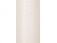 Paris Dekorace Tyl s lurexem, krémový, 15cm/9m